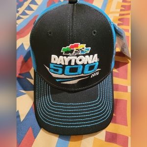 Men One Size Fanatics NASCAR Daytona 500 2016 Snapback Hat Black Blue NWT